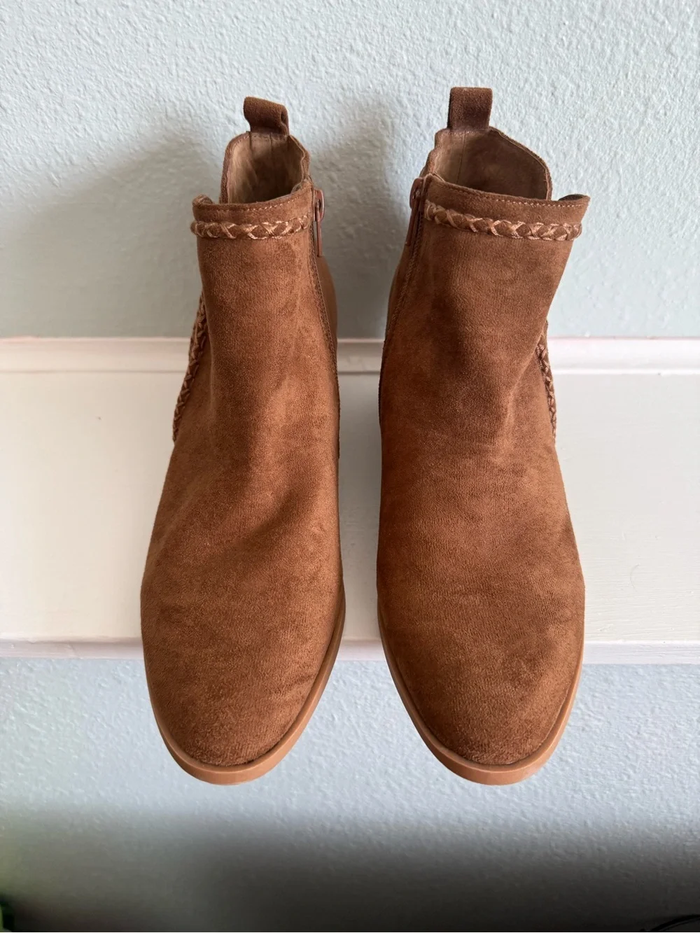 Dolce Vita Brown Suede Wedge Bootie Size 9
